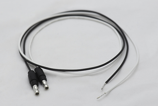 Wires and union - Black union 24'' with one bullet type connector - 7010