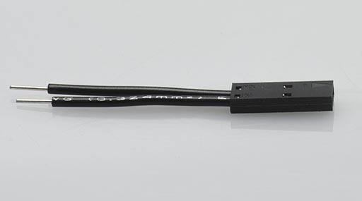 Filage & union - Réceptacle femelle Molex noir avec fils rigides noir de 1.5'' - 7017A